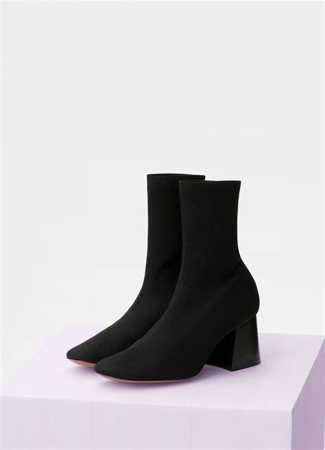 Soft Ballerina sock ankle boot in stretch knit 